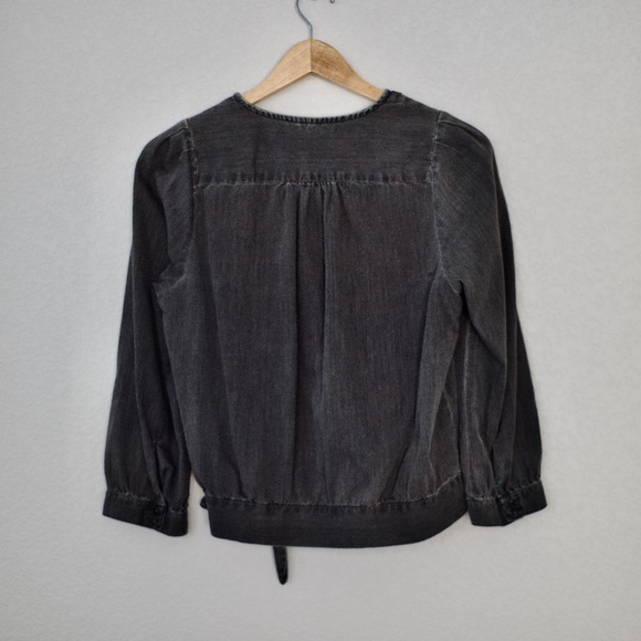 Madewell Bundle of 3 Blue, White and Black Wrapped Tops M - Picture 10 of 16